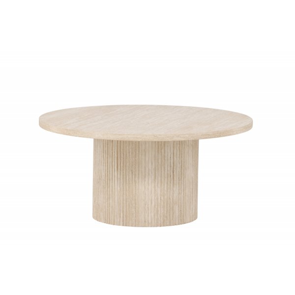 Härön soffbord Ø80 - Beige Travertin Härön soffbord Ø80 - Beige Travertin