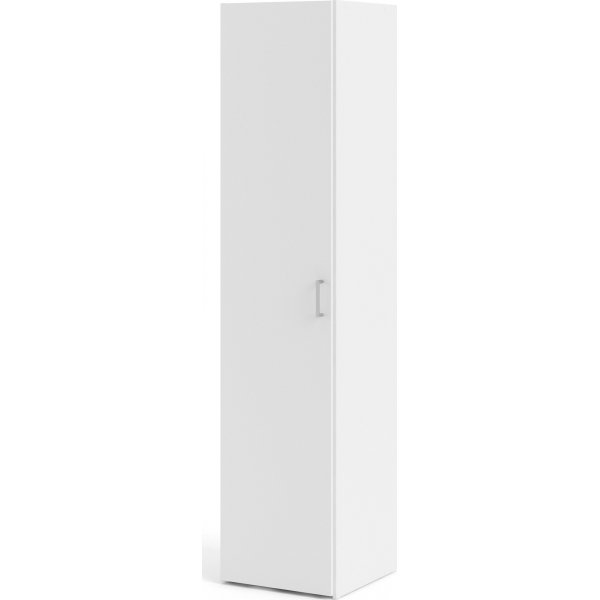 Garderob vit 40 cm bred och 175 cm hg + Mbeltassar