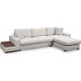 Long divansoffa med sidobord höger - Beige