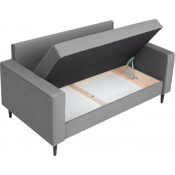 Rimi 2-sits soffa med frvaring - Gr