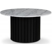 Sumo Soffbord Ø85 - Svartbets / Ljus marmor Sumo Soffbord Ø85 - Svartbets / Ljus marmor