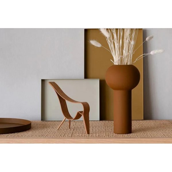 Vase en mica - Marron