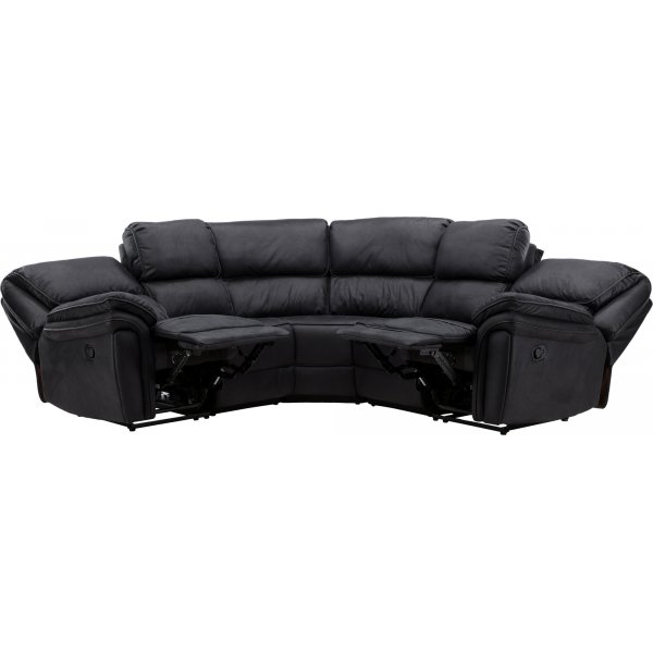 Canapé inclinable d\\\'angle Saranda - Noir Canapé inclinable d\\\'angle Saranda - Noir