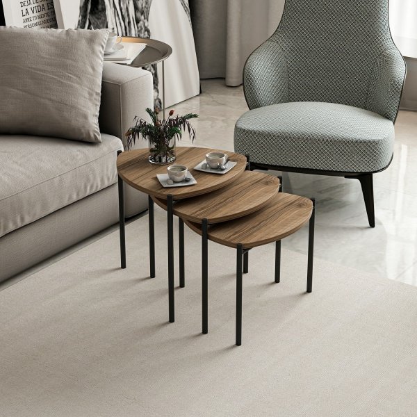 Table Lenny 45 x 45 cm - Noyer