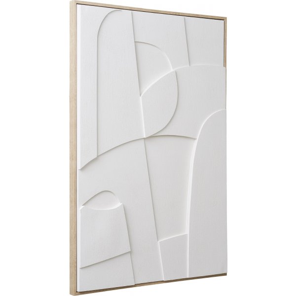 Relief mural Madeline 2 - Blanc