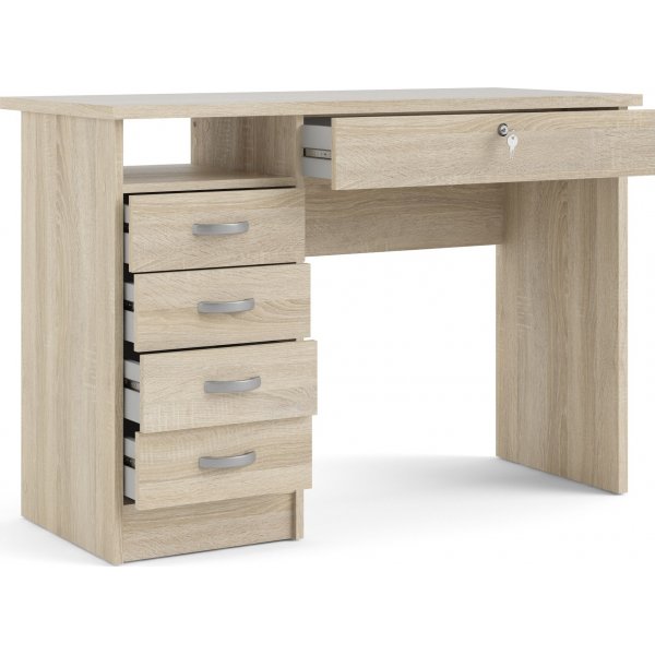 Bureau Function Plus avec 4 tiroirs 109,3 x 48,5 cm - Chêne Bureau Function Plus avec 4 tiroirs 109,3 x 48,5 cm - Chêne