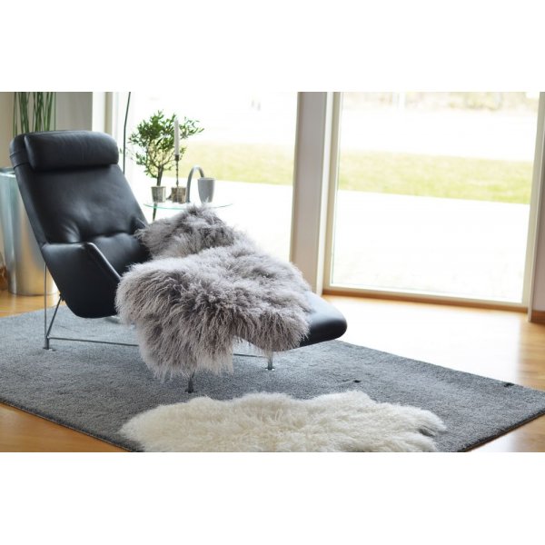 Shansi fårskinnstavla Grå/vit Shansi fårskinnstavla Grå/vit