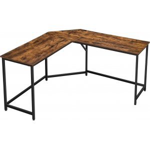 Bureau d'angle Norton 149/149 x 50 cm - Marron/noir