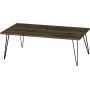 Esca soffbord 90 x 50 cm - Valnt/svart