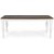 Victoria matbord 180x93 cm - Vit/Brunbets + Flckborttagare fr mbler