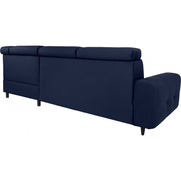 Matras hrnbddsoffa med ppet avslut hger - Bl