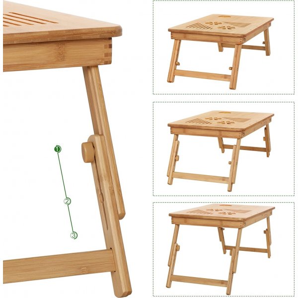 Table pour ordinateur portable Matti - Bambou Table pour ordinateur portable Matti - Bambou