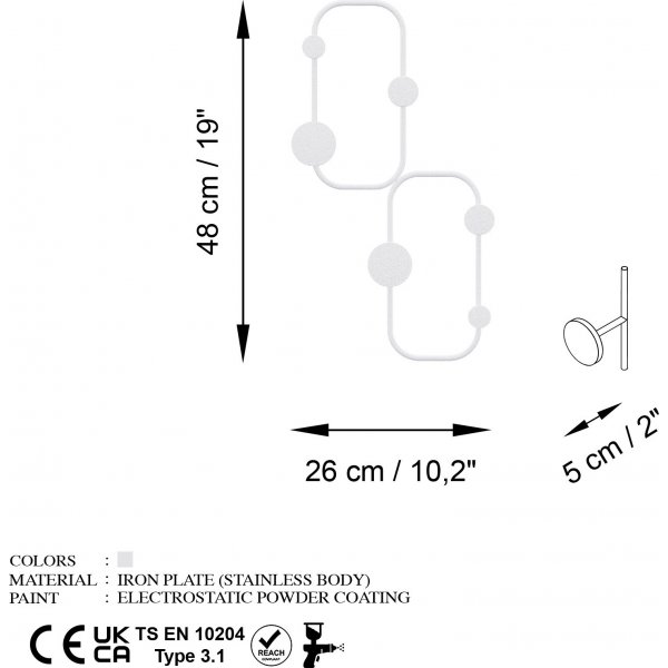 Cintre Coccinelle - Blanc