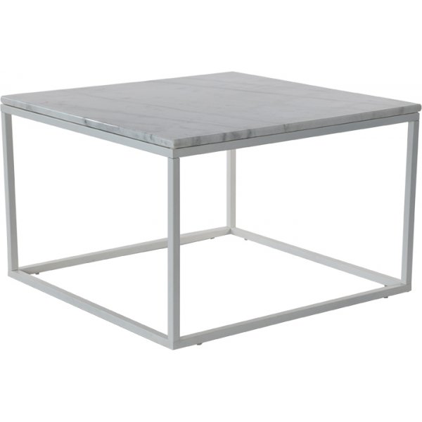 Accent soffbord 75 - Vit marmor