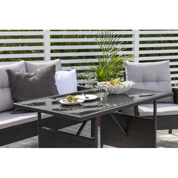 Groupe de salon Knock - Noir/gris Groupe de salon Knock - Noir/gris