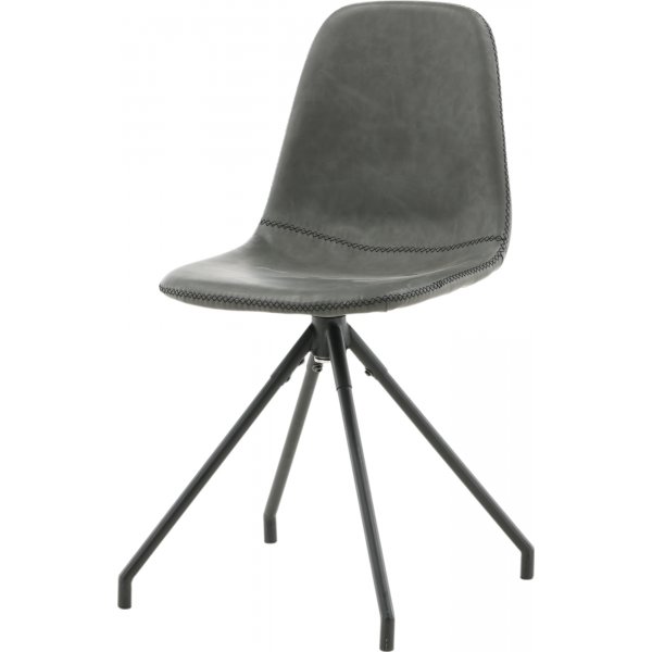 Bridge snurrbar matstol - Svart PU Bridge snurrbar matstol - Svart PU