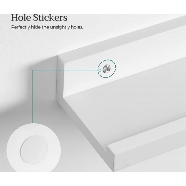 Etagère murale Suwon 38 cm, pack de 3 - Blanc Etagère murale Suwon 38 cm, pack de 3 - Blanc