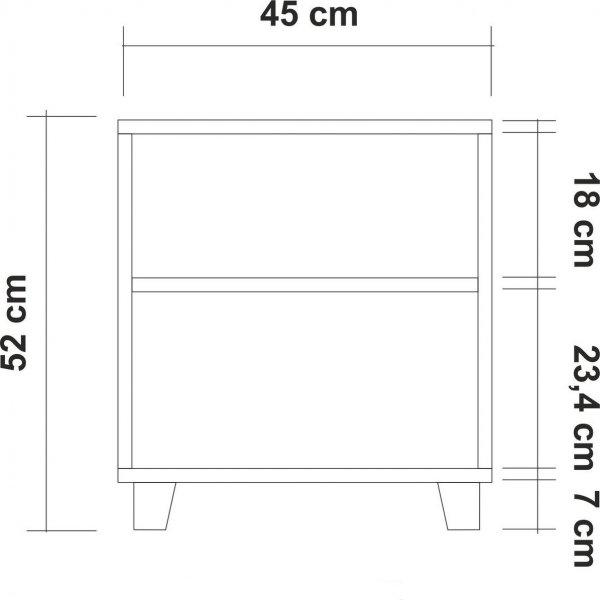 Table de chevet Leva Flow - Pin Table de chevet Leva Flow - Pin