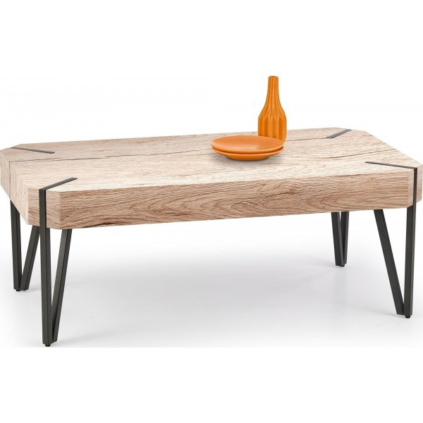 Table basse Marlene 110 x 60 cm - Chêne San Remo/noir Table basse Marlene 110 x 60 cm - Chêne San Remo/noir
