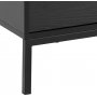 Seaford mediabnk 140 cm - Svart