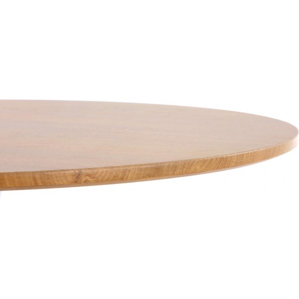 Matgrupp Sumner Ø80 cm ek/vit med 2 st Plaza stolar i grå sammet Matgrupp Sumner Ø80 cm ek/vit med 2 st Plaza stolar i grå sammet