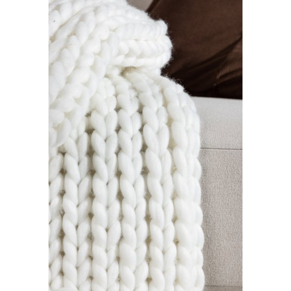 Couverture Kate 130x170 cm - Blanc Couverture Kate 130x170 cm - Blanc