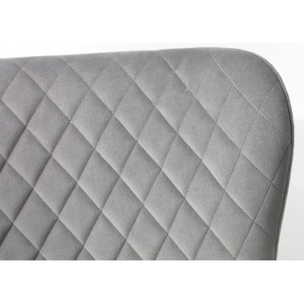 Fauteuil Baldor Lounge en velours gris Fauteuil Baldor Lounge en velours gris