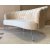 Snckan 3-sits soffa - Beige sammet / Krom