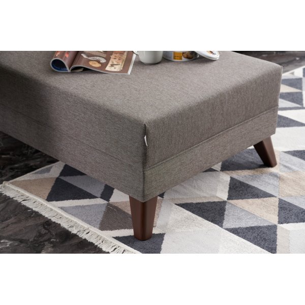 Canap Bella divan gauche - Marron