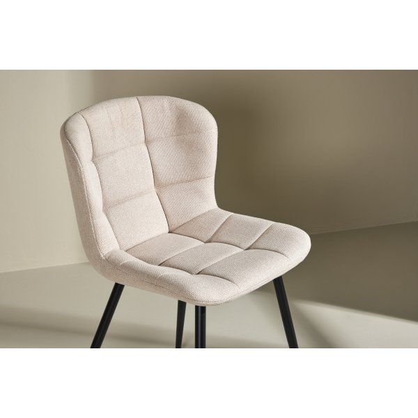 Lily matstol - Beige/Svart Lily matstol - Beige/Svart