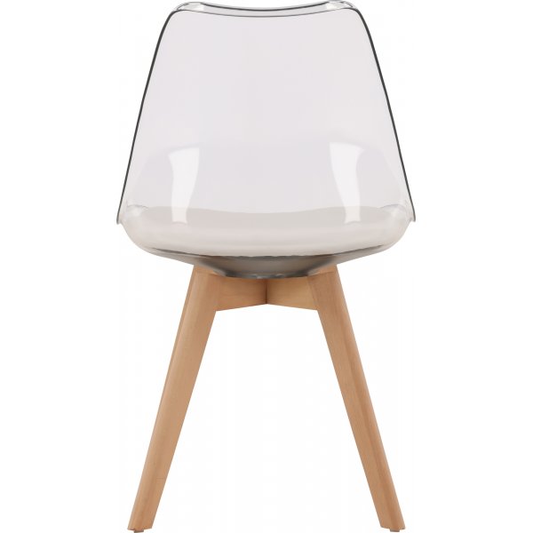 Edvin matstol - Vit/björk Edvin matstol - Vit/björk