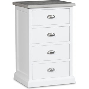 Byr hugo med 4 ldor - Vit/cement + Mbeltassar