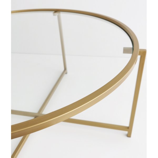 Table basse Sun 83 x 83 cm - Or