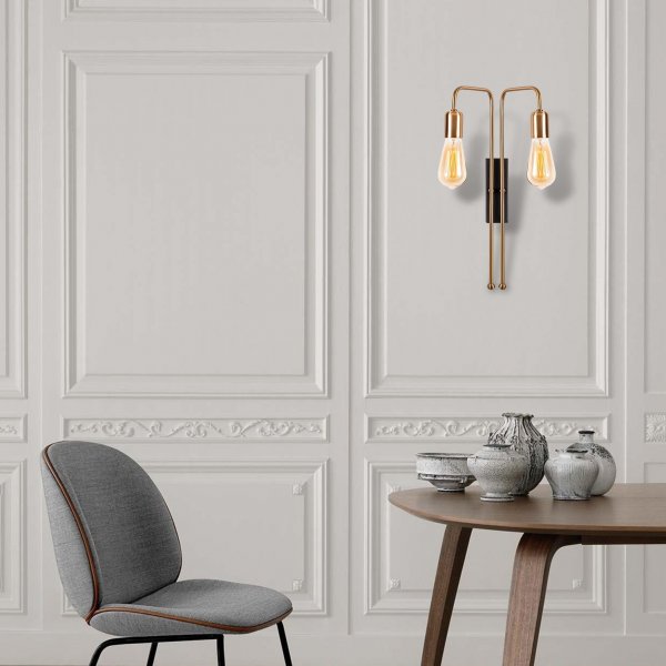 Mum wandlamp 3511 - Goud/zwart