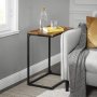 Table d'appoint Sren 55 x 35 cm - Marron/noir
