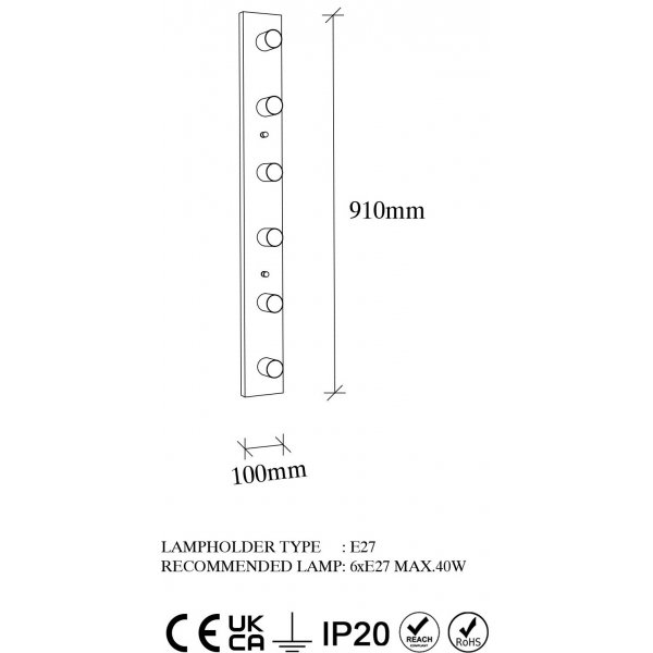 Milou wandlamp 12236 - Wit