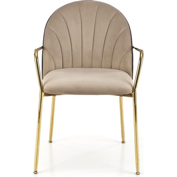 Cadeira eetkamerstoel 500 - Beige/zwart Cadeira eetkamerstoel 500 - Beige/zwart
