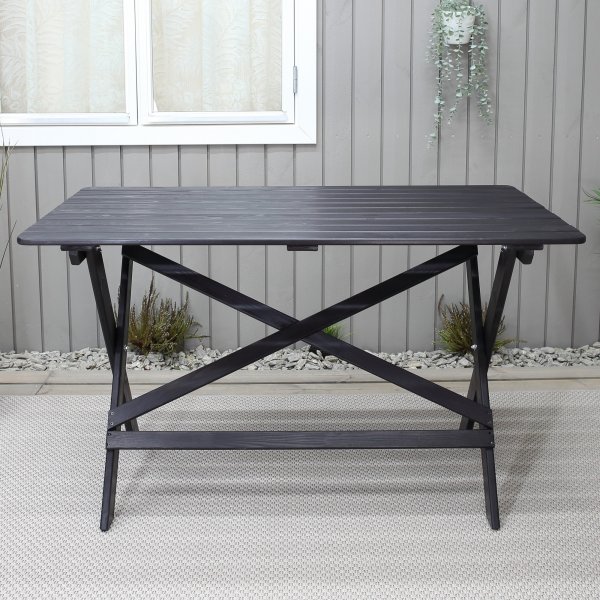 Knohult eettafel 125 cm - Zwart