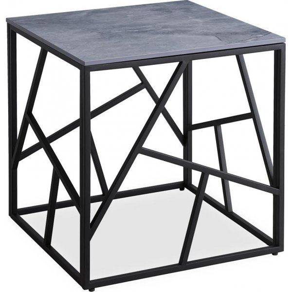 Table basse Kosmos 55 x 55 cm - Marbre gris/noir Table basse Kosmos 55 x 55 cm - Marbre gris/noir