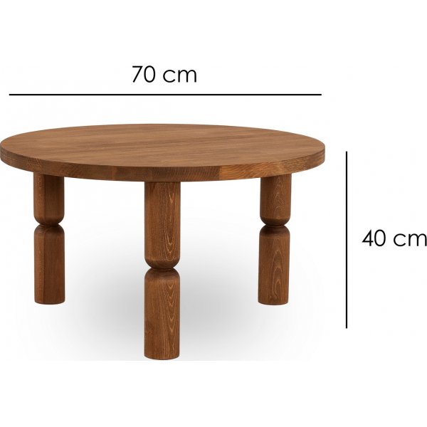 Table basse Ida Ø70 cm - Châtaignier Table basse Ida Ø70 cm - Châtaignier