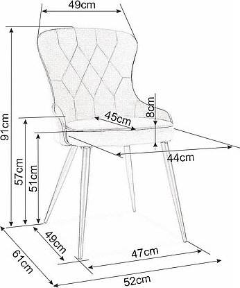 Chaise de salle à manger Lotus - Beige Chaise de salle à manger Lotus - Beige