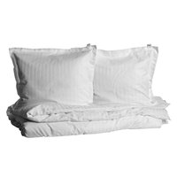 Bäddset Royal Premium Satin Kingsize - Vit Bäddset Royal Premium Satin Kingsize - Vit