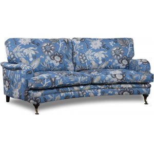 Spirit 3-sits svngd howard soffa i blommigt tyg - Eden Parrot Blue