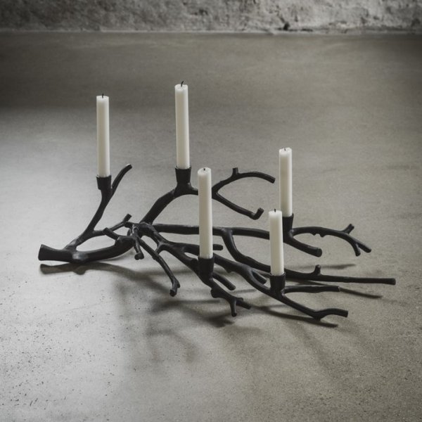 Nilas kandelaber 62 x 33 x 19 cm - Svart
