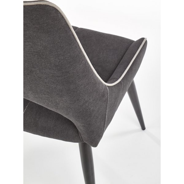 Chaise de salle  manger Cadeira 369 - Gris fonc