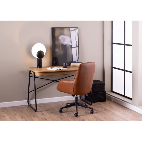 Chaise de bureau Erik - PU marron Chaise de bureau Erik - PU marron