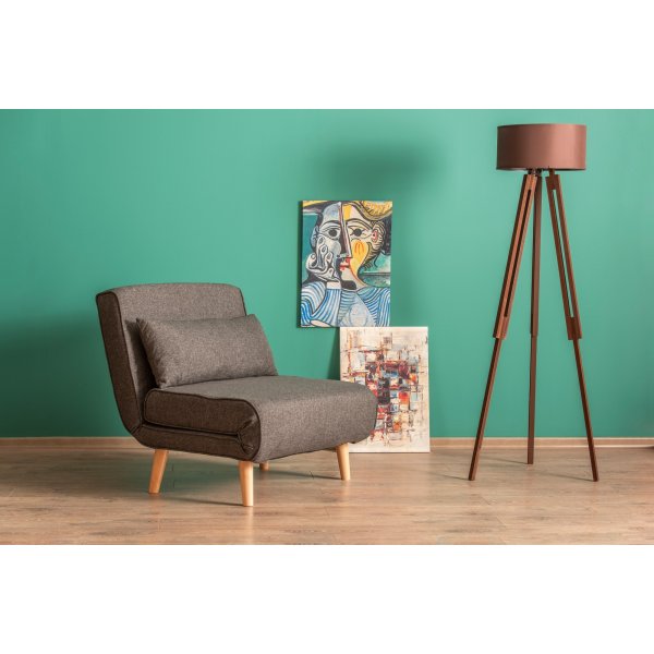 Fauteuil lit Folde - Gris foncé Fauteuil lit Folde - Gris foncé