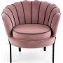 Duran fauteuil in roze fluweel