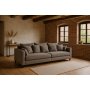 Soffa Brandy lounge 210 cm - Beige lderimitation