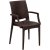 Groupe de salle  manger d\\\'extrieur Meco avec chaises  structure - Marron